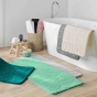 Tapis de bain 50 x 120 cm microfibre unie relief ricochet Anthracite
