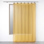 Voilage effet lin à anneaux 140 x 240 cm Linka Jaune