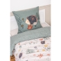 Housse de couette + 1 taie d'oreiller 140 x 200 cm coton 57 fils Polisson