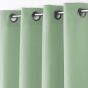 Lot de 2 rideaux petite hauteur 140 x 180 cm Polyester Essentiel Sauge