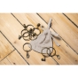 Rideau ajustable + 8 anneaux pince gaze de coton 140 x 300 cm gaïa pampa Naturel