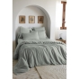 Housse de Couette 240 x 220 cm - Satin d’Eucalyptus Uni Lysandre Lichen