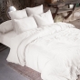 Housse de couette double gaze de coton 240 x 220 cm chantilly (white) Blanc