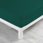 Pack parure couette 260 x 240 cm 100% coton Fauvette + drap housse 160 x 200 cm Pétrole