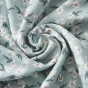 Housse de couette 260 x 240 cm double gaze de coton imprimée Marguerite Bleu