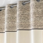 Rideau a oeillets 140 x 240 cm poly coton + top jacquard Camalia