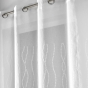 Panneau a oeillets 140 x 240 cm voile sable brode colyne Sans