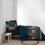 Housse de couette 240 x 220 cm coton 57 fils + 2 taies Floriana