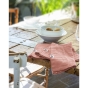 Lot de 3 serviettes gaze de coton 40 x 40 cm gaïa rose pêche Rose