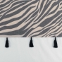 Lot de 2 voilages a oeillets 140 x 240 cm + pompon Maroni