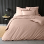 Housse de couette 2 personnes 240 x 220 cm percale de coton 78 fils Nude