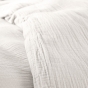 Pack Housse de couette 140 x 200 cm Gaze de coton + drap housse 90x190 Blanc
