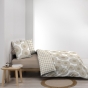Parure de couette réversible + 260 x 240 cm coton 57 fils + 2 taies Nebulla