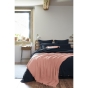 Plaid à franges 180 x 220 cm gaïa rose pêche Rose