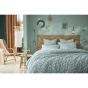 Housse de couette 260 x 240 cm double gaze de coton imprimée Marguerite Bleu