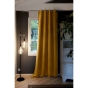 Lot de 2 Rideaux grande hauteur occultant + isolant phonique polaire L140 x H280 cm Inuit Jaune