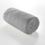 Drap housse 2 personnes 140 x 190 cm double gaze coton 57 fils Angelia Gris