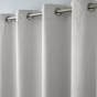 Rideau thermique phonique 140 x 260 cm 100% occultant/velours relief shadow Perle