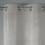 Rideau tamisant a oeillets 140 x 240 cm velours Velvetine Gris