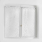 Paire droite passants 2 x 60 x 90 cm voile sable brode edenia Blanc