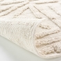 Tapis rectangle 60 x 90 cm coton/polyester tufte Athena Naturel