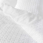 Housse de couette  240 x 220 cm microfibre gaufrée Litea Blanc