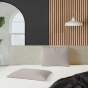 Drap-housse 2 personnes 160 x 200 cm en microfibre unie - Modèle Oscar Blanc