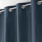 Lot de 2 rideaux effet soie 140 x 240 cm Shana Bleu marine