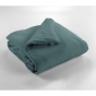 Édredon 180 x 240 cm - Double Gaze de Coton 125 gr/m² - Uni Gaïa Bleu Canard