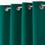 Rideau grande hauteur 140 x 280 cm polyester uni Essentiel Emeraude