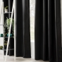 Rideau à œillets isolant thermique Icemount Noir 140 x 260 cm - dos en polyuréthane
