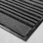 Tapis rectangle 80 x 120 cm anti-poussière grattoir Piano - Gris