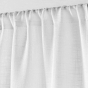 Panneau passe tringle 90 x 200 cm effet lin tisse haltona Blanc