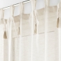 Panneau a passants+pompons 140 x 240 cm effet  tisse dalila Lin
