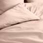 Housse de couette 2 personnes 260 x 240 cm percale de coton 78 fils Nude