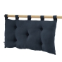Tête de lit 5 boutons avec passants – 50 x 80 cm – Gaze de coton Gaïa Marine