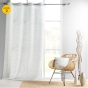 KLot de 2 Rideaux a oeillets 140 x 260 cm polyester imprimé Linea