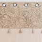 Rideau a oeillets 140 x 240 cm polycoton Solea Or