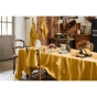 Nappe rectangle 170 x 250 cm en lin lavé Soline miel Jaune