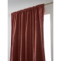 Rideau Occultant Galon Fronceur 140 x 260 cm Blackout & Polaire Bjorn Terracotta