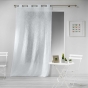 Panneau a oeillets 140 x 240 cm effet lin tisse haltona Blanc