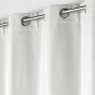 Lot de 2 rideaux isolant phonique thermique occultant 140 x 260 cm Darcko Gris pâle