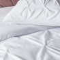 Housse de couette 260 x 240 cm + 2 taies coton capitonné 57 fils Heloise Blanc