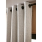 Rideau petite hauteur 140 x 180 cm occultant doublé polaire Bjorn Beige