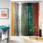 Voilage a anneaux 140 x 240 cm voile tissé Linka Anthracite