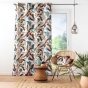 Lot de 2 rideaux a oeillets 140 x 260 cm polyester imprimé Lavinia