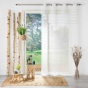 Panneau a oeillets 140 x 240 cm voile tisse+top raye medina Sans