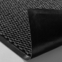 Tapis rectangle 50 x 80 cm anti-poussiere julius Noir/gris