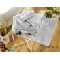 Drap de bain éponge 100% coton bio 600 grammes 90 x 150 cm Garance Gris