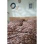 Taie d'oreiller 50 x 70 cm gaze de coton imprimée capucine camel Marron